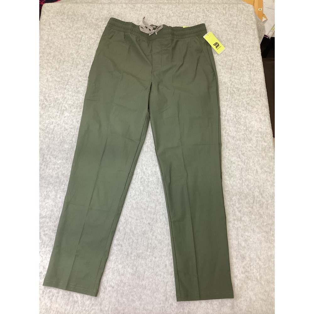 All in Motion 360 Lifestyle Pant Olive Green Regular Fit Active Tapered Mens M